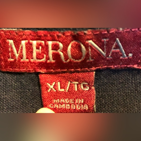 💚 3 for $30 💚 Merona Cotton Long Sleeve Half Button - Picture 3 of 4